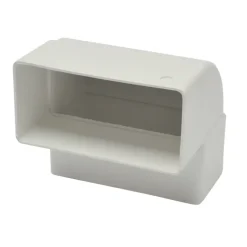 Sanivesk vlakkanaal bochtstuk 90° verticaal 110x55 mm
