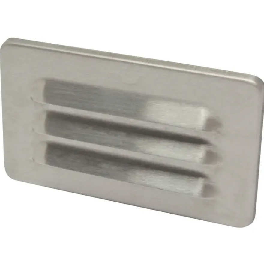 Sanivesk vlakkanaal muurrooster RVS 110x55 mm