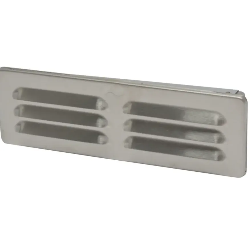 Sanivesk vlakkanaal muurrooster RVS 220x55 mm