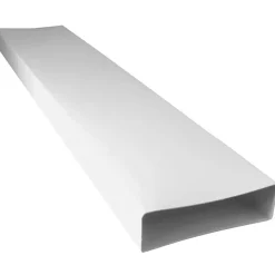 Sanivesk vlakkanaal PVC luchtbuis wit 110x55 mm 100 cm