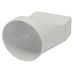 Sanivesk vlakkanaal 110x55 mm verloopstuk wit Ø 100 mm