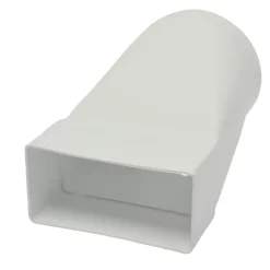 Sanivesk vlakkanaal 110x55 mm verloopstuk wit Ø 100 mm