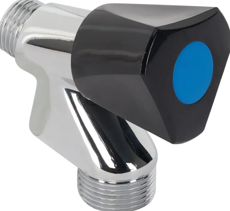 Sanivesk Wasmachinekraan 1/2"M Knop Zwart