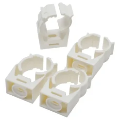 Sanivesk Zadel + Klikbevestiging 10-14mm Wit 4 stuks