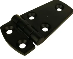 Scharnier 76/20x38x4mm RVS Zwart