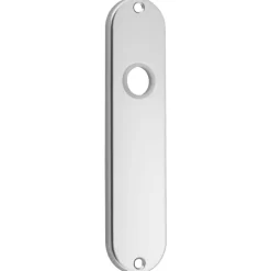 Schild voor klink blind ovaal aluminium