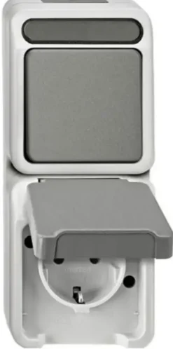 Schneider Electric Aquastar spatwaterdicht Combinatie wissel/ 1-polig RA
