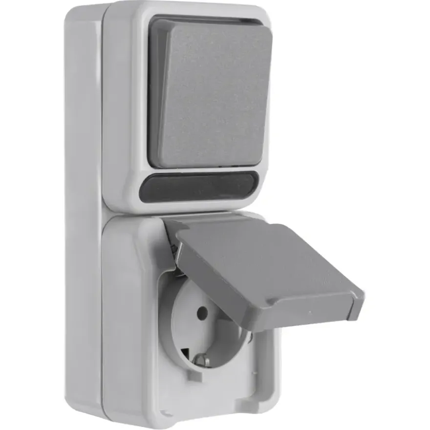 Schneider Electric Aquastar spatwaterdicht Combinatie wissel/ 1-polig RA