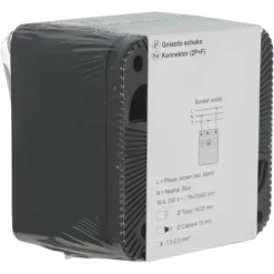 Schneider Electric Mureva Styl wandcontactdoos 1-voudig IP55 antraciet