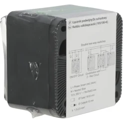Schneider Electric Mureva Styl serieschakelaar IP55 antraciet