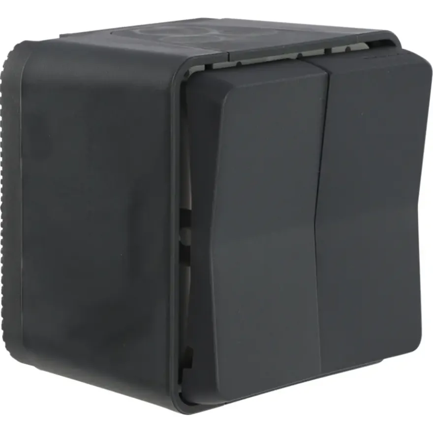 Schneider Electric Mureva Styl serieschakelaar IP55 antraciet