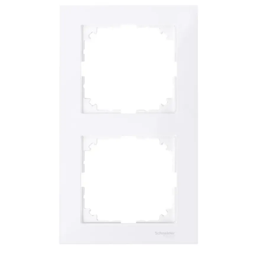 Schneider Merten System-M Afdekraam 2-voudig Actief Wit