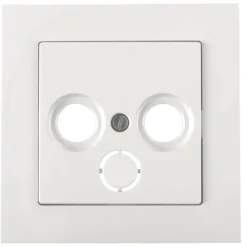Schneider Merten System-M Centraalplaat Radio/TV Actief Wit