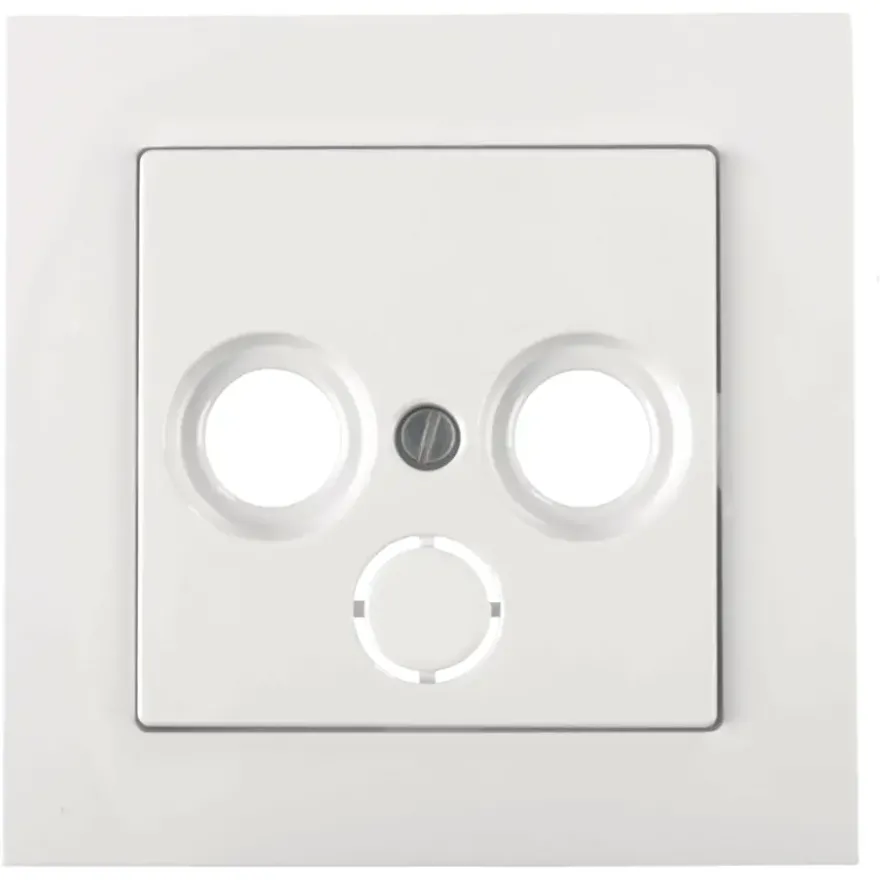 Schneider Merten System-M Centraalplaat Radio/TV Actief Wit