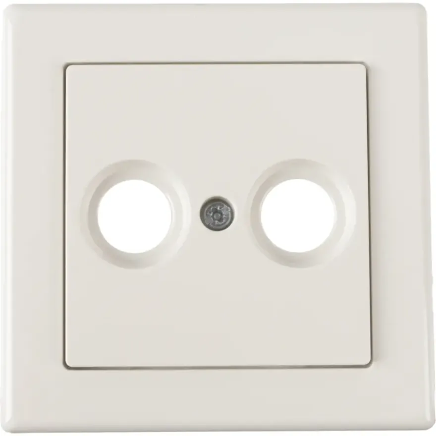 Schneider Merten System-M Centraalplaat Radio/TV Polarwit