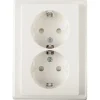 Schneider Merten System-M Dubbel Geaard Stopcontact Polarwit