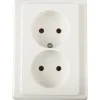 Schneider Merten System-M Dubbel Stopcontact Polarwit