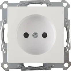 Schneider Merten System-M Enkel Stopcontact Actief Wit