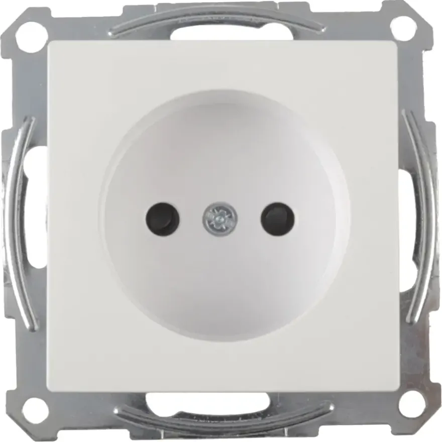 Schneider Merten System-M Enkel Stopcontact Actief Wit