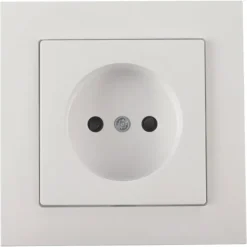 Schneider Merten System-M Enkel Stopcontact Actief Wit