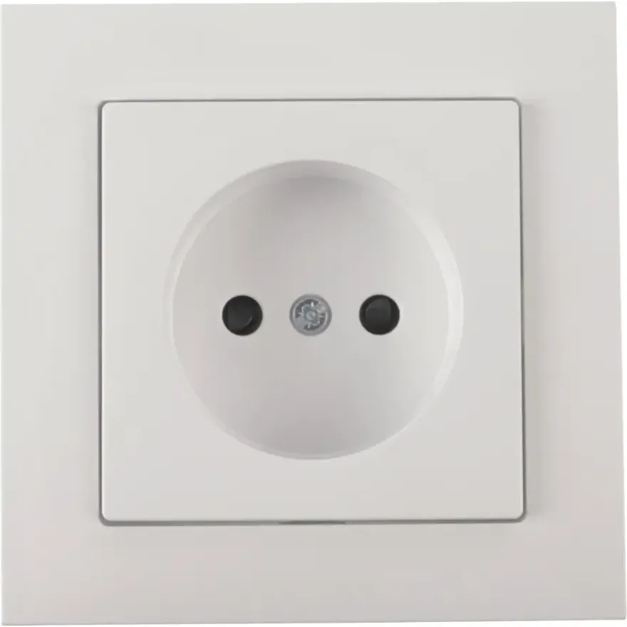 Schneider Merten System-M Enkel Stopcontact Actief Wit