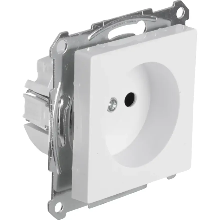 Schneider Merten System-M Enkel Stopcontact Actief Wit