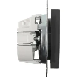 Schneider Merten System-M Enkel Geaard Stopcontact Antraciet