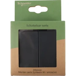 Schneider Merten System-M Serieschakelaar Antraciet