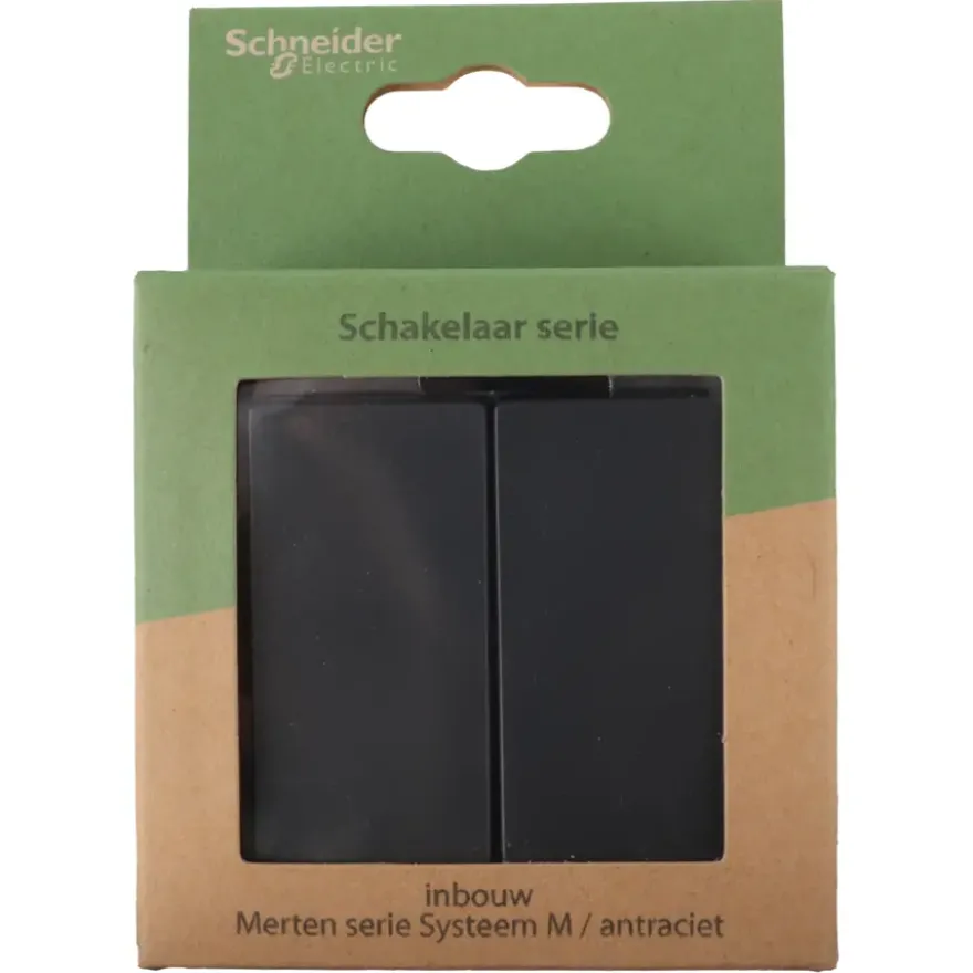 Schneider Merten System-M Serieschakelaar Antraciet