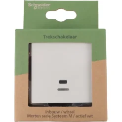 Schneider Merten System-M Trekschakelaar Actief Wit