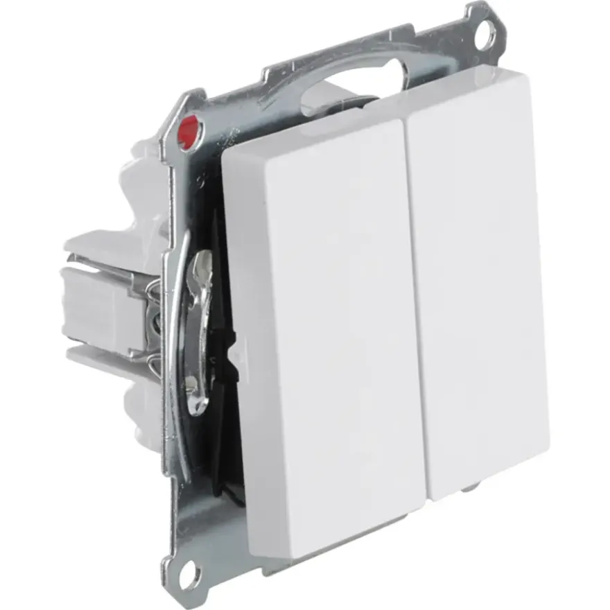 Schneider Merten System-M Wissel/ Wisselschakelaar Actief Wit