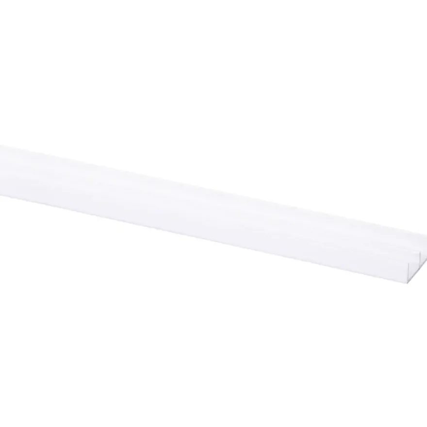 Schuifrail ondiep 10 mm wit