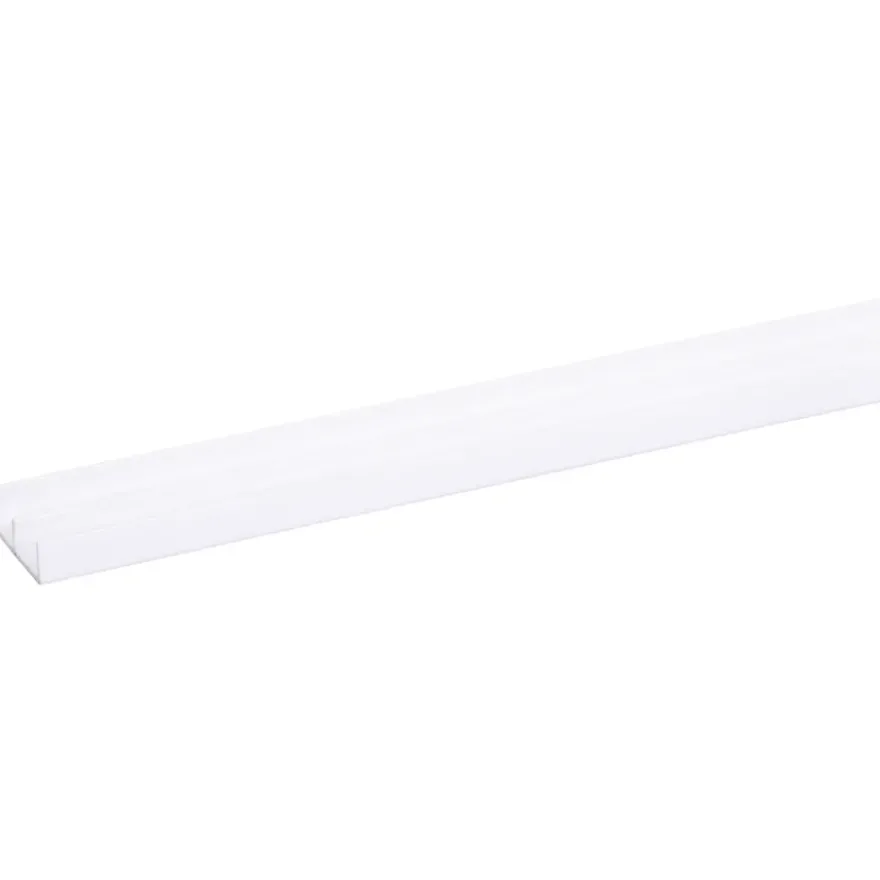 Schuifrail ondiep 10 mm wit
