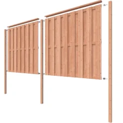Schutting startpakket Douglas hout 3,8 m lang