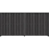 Schutting startpakket Royal grenen hout antraciet 3,8 m lang