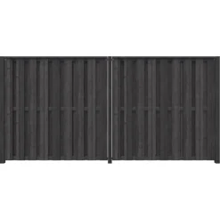 Schutting startpakket Royal grenen hout antraciet 3,8 m lang