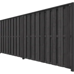 Schutting startpakket Royal grenen hout antraciet 3,8 m lang