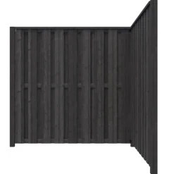 Schutting startpakket Royal grenen hout antraciet 3,8 m lang