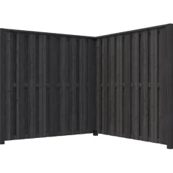 Schutting startpakket Royal grenen hout antraciet 3,8 m lang