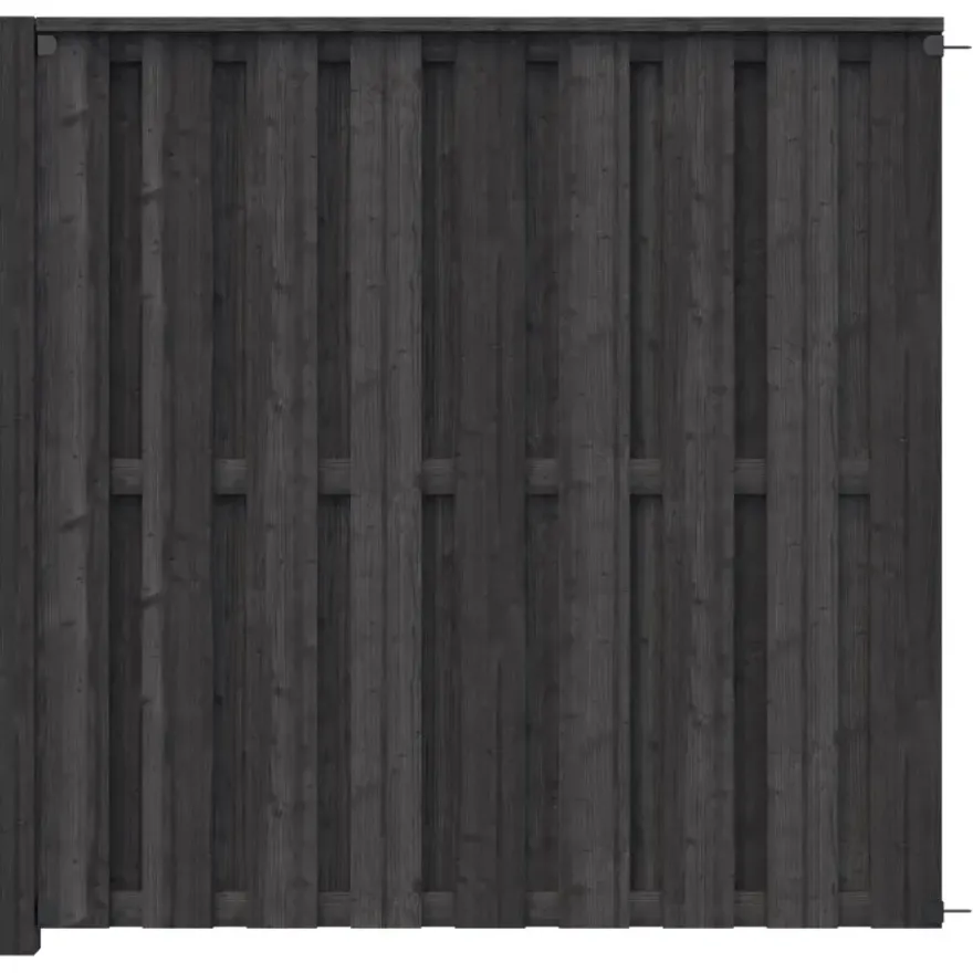 Schutting volgpakket Royal grenen hout antraciet 1,9 m lang
