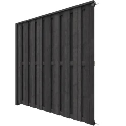 Schutting volgpakket Royal grenen hout antraciet 1,9 m lang