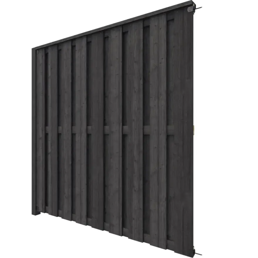 Schutting volgpakket Royal grenen hout antraciet 1,9 m lang