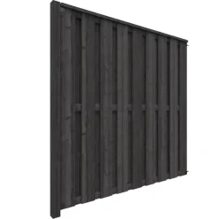 Schutting volgpakket Royal grenen hout antraciet 1,9 m lang