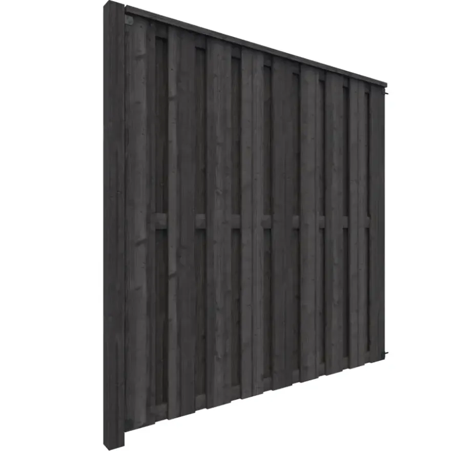 Schutting volgpakket Royal grenen hout antraciet 1,9 m lang