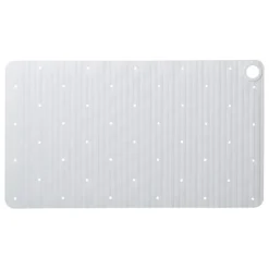 Sealskin antislip badmat Ribb 40x70 cm wit (inclusief zwarte haak)