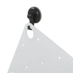 Sealskin antislip badmat Ribb 40x70 cm wit (inclusief zwarte haak)