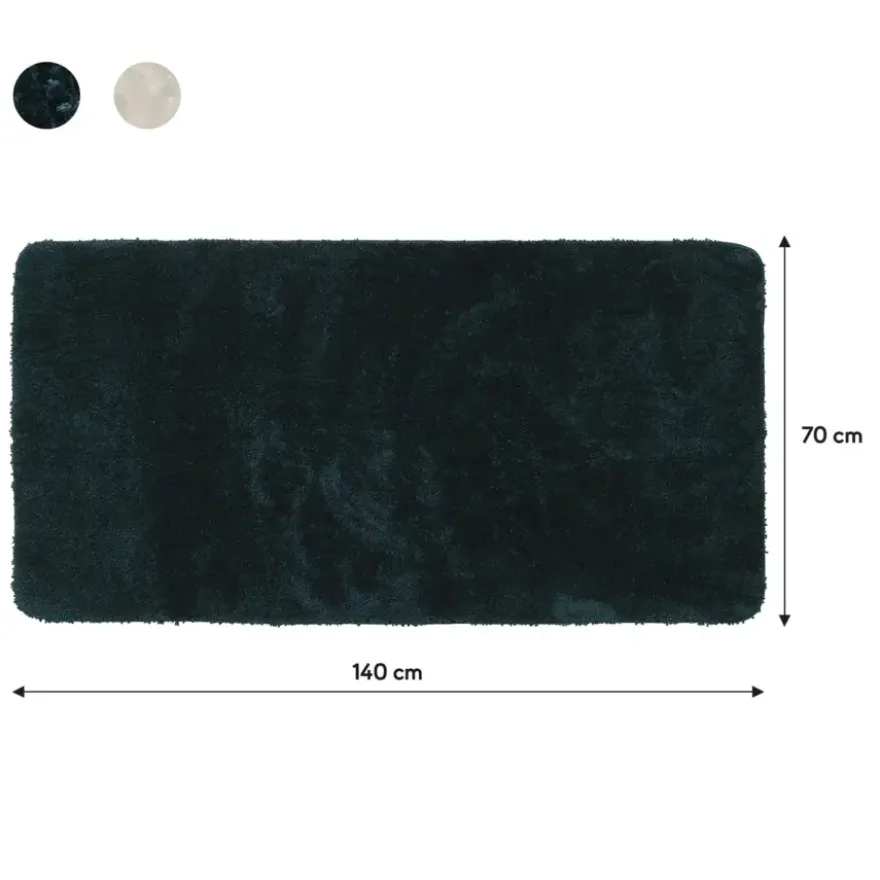 Sealskin badmat angora 70x140cm donkergroen