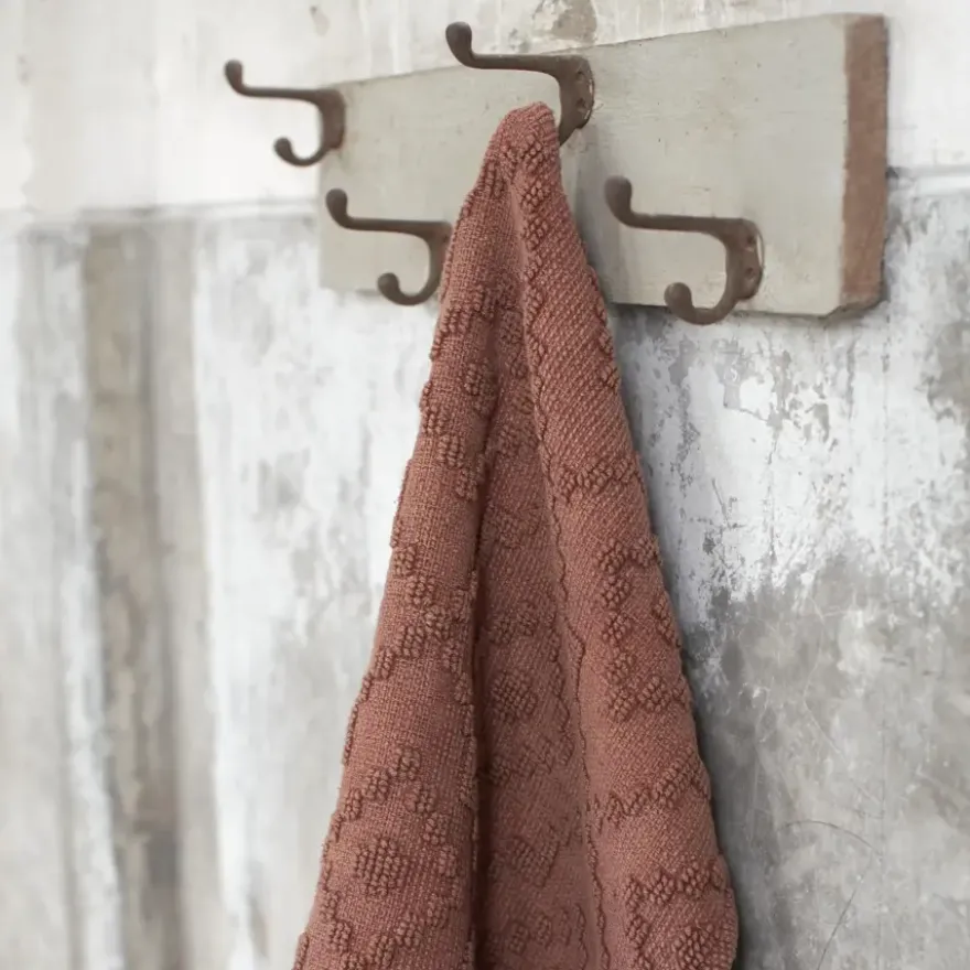 Sealskin badmat aztec 60x90cm donkerroze