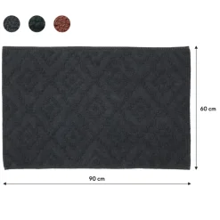 Sealskin badmat aztec 60x90cm donkergrijs