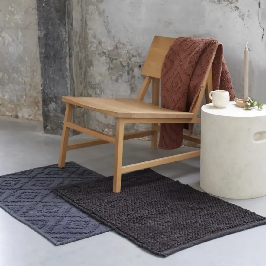 Sealskin badmat aztec 60x60cm donkergrijs